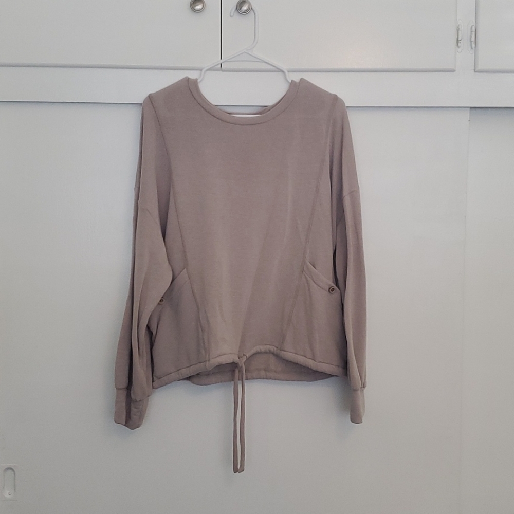 Gilli Nude Sweatshirt with pockets